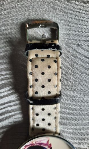 RARE Vintage Fiorucci "Rear Window" Pin-Up Watch - Polka Dot Strap
