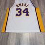 Vintage Nike Los Angeles Lakers Shaquille O'Neal #34 Basketball Jersey White Image 2