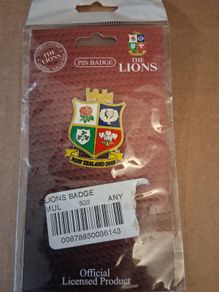 British and Irish Lions Rugby.  Official Merch. Keyrings and Badges Collect In Dublin Or Receive Via Post.