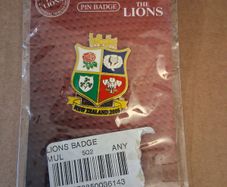 British and Irish Lions Rugby.  Official Merch. Keyrings and Badges Collect In Dublin Or Receive Via Post.