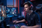 EKSA E900 Stereo Sound Wired Gaming Headset - Red - Detachable Mic (No Box)