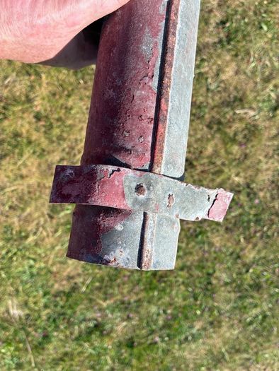 Vintage galvanised downpipe