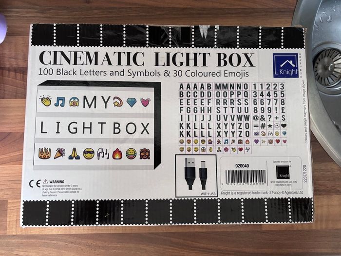 Knight Homeware A4 Cinematic Light Box