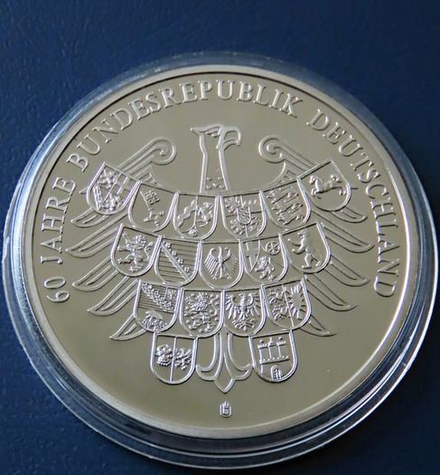 Angela Merkel & Konrad Adenauer 60 years Federal Republic of Germany 1949-2009