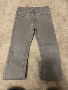 Grey stretch skinny jeans 6-7