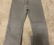 Grey stretch skinny jeans 6-7