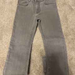 Grey stretch skinny jeans 6-7