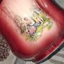 Antique Staffordshire Pink and Gold Ceramic Jardiniere Romantic Courting Scene, Postage available or Collection Image 4