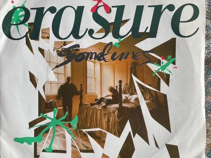 Erasure. Sometimes picture sleeve vinyl record single in vg+ condition