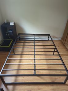 Black Metal Double Bed Frame