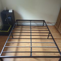 Black Metal Double Bed Frame