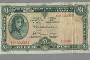 Ireland 1969 Lady Lavery 1 pound (60H) banknote
