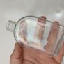 294 - Set of 7 Vintage Clear Glass Decorative Collectible Display Household Bottles Image 5