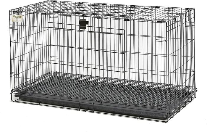 Pets Medium Wabbitat Rabbit Cage, Grid Mesh Floor, Removable Tray, Top & Front Door Access, Rust Resistant Finish, No Tools Required
