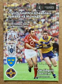 2007 Clare v Cork - GAA Munster Hurling Quarter Final Programme