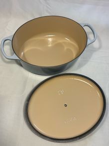 Le Creuset 29cm 4.7L Oval casserole in Coastal blue