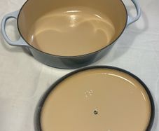 Le Creuset 29cm 4.7L Oval casserole in Coastal blue