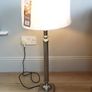 Tall Silver Table Lamp Image 3
