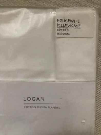 BNWT THE WHITE COMPANY   Logan Housewife Pillowcase Cotbed