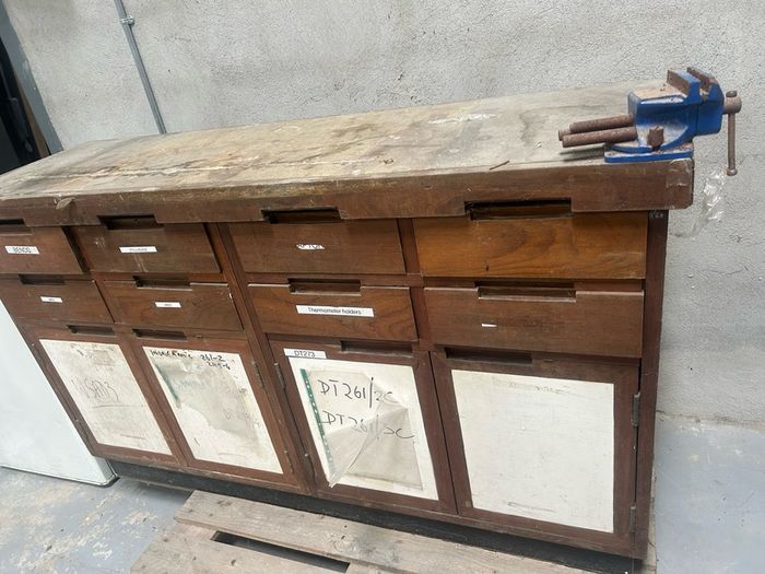Old time work mans bench