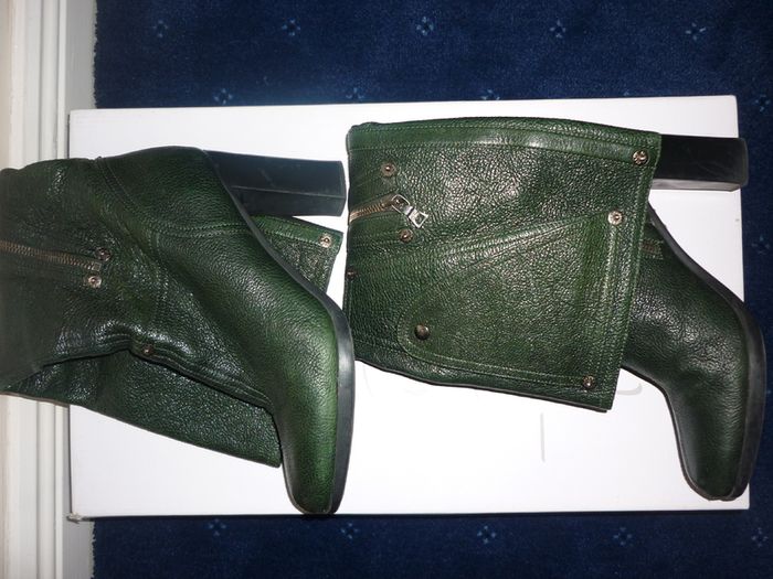 Genuine Prada Leather Boots