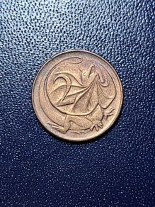 Australia 2 cent coin #Frill necked Lizard