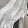 PLT white padded cropped bra top with puff cap sleeves Sz 10UK - Bnwot Image 2