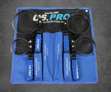 U.S. PRO 4-Piece Oil Filter Strap Wrench Set