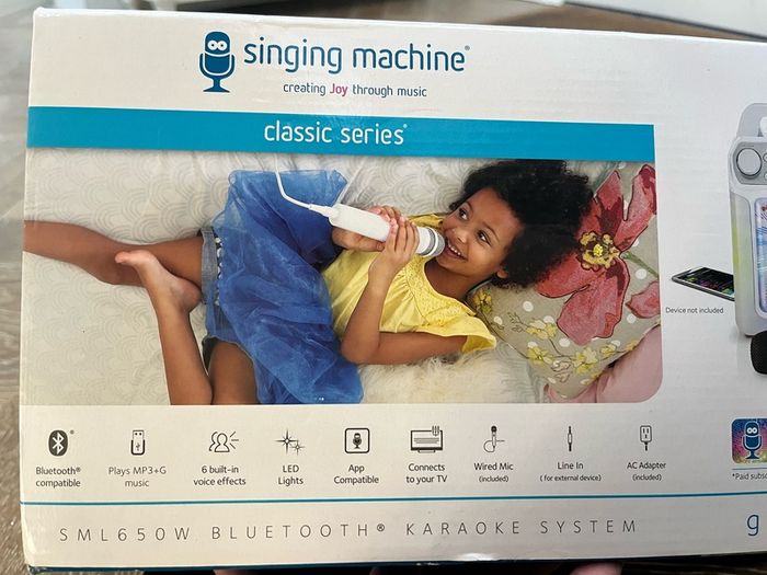 Kids karaoke sing along machine