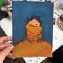 Original Hand-Painted Portrait - Acrylic on Paper Image 2