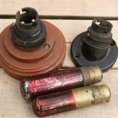 Antique Original Bulbs with bulb holders