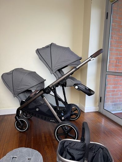 Cybex Gazelle S double pram twin buggy travel system