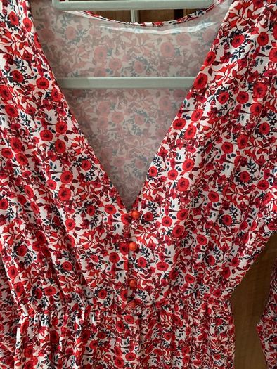 Red Patterned Dress