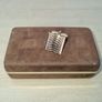 Antique, gold-plated H. Samuel cufflinks in original box. Image 4