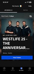 westlife tickets