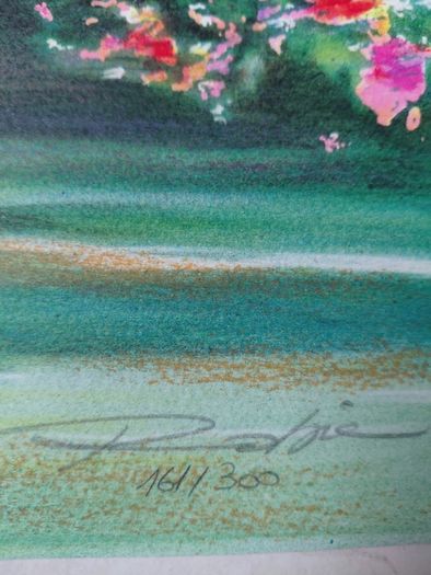 Limited edition lithograph The Arbor by Raphael Robic 161/300