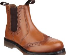 Mens tan leather boots UK14