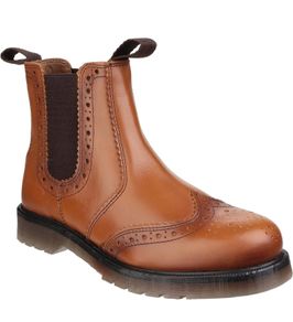 Mens tan leather boots UK14