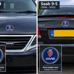 Saab 9-3 & 9-5 bonnet boot badge - FREE POST