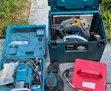 MakitaRouter 110v, sander,saw,transformer.