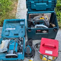 MakitaRouter 110v, sander,saw,transformer.