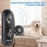 ULTPEAK Anti Barking Device Rechargeable 2 in 1 Dog Bark Deterrent& Cat Toy with Double Frequency Mode 16.4 Ft Range LED Indicator Safe for Dogs and Cats Image 4