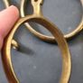 20 Vintage Solid Brass Curtain Rings 45mm, Heavy Duty Rings with Eyelets Image 3