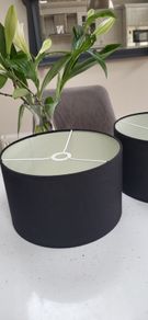 Black Table Lamp Shades x 2