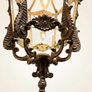 1950s French Louis XV Style Heavy Chrome Lantern Image 3