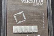 5 x 1 gram Silver Bar's (5 Grams) - Valcambi 999