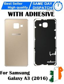 For Samsung Galaxy A3 2016 Back/Battery Cover Glass Replacement New Gold - FHT21SMBK