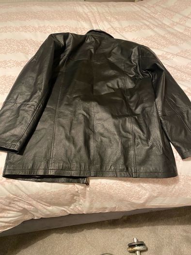 Mens real Leather Jacket size L