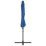 Cantilever Umbrella with Steel Pole Azure Blue 300 cm Image 4