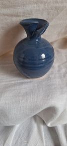Mucross Pottery Blue  Bud Vase